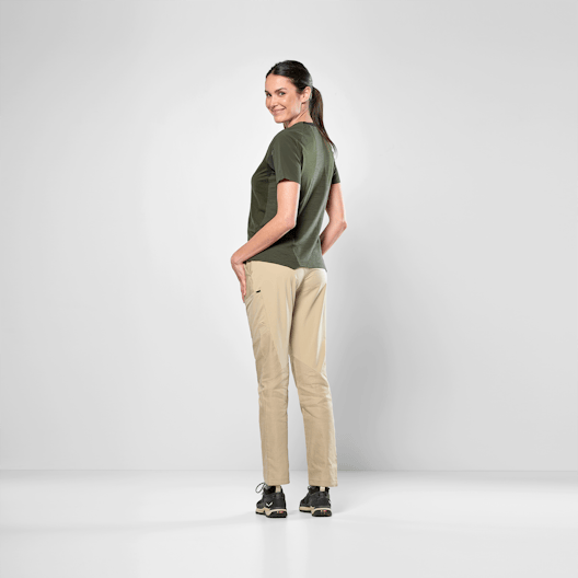Puez Merino Hybrid Maglietta Donna on_body image